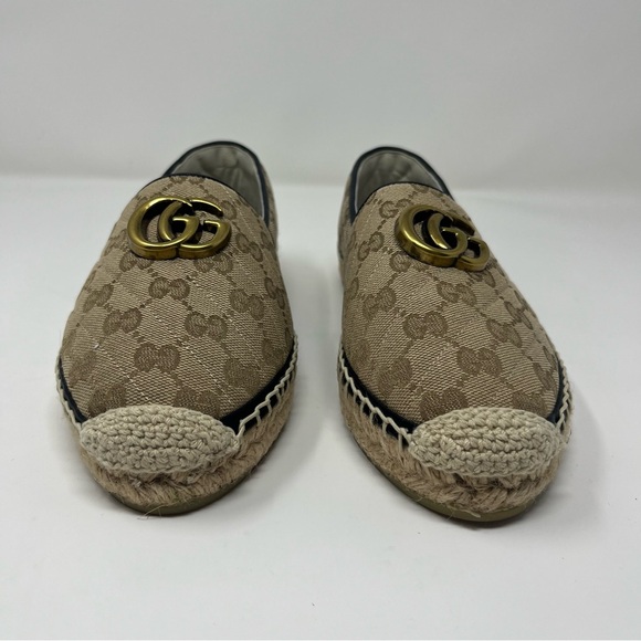 GUCCI GG MATELASSE CANVAS ESPADRILLE SLIP ON SHOES SIZE EU 39 US 9 - Picture 9 of 16